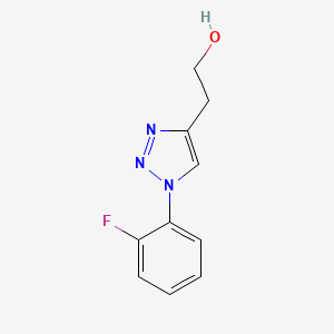 molecular formula C10H10FN3O B1445070 2-[1-(2-氟苯基)-1H-1,2,3-三唑-4-基]乙醇 CAS No. 1249410-88-5