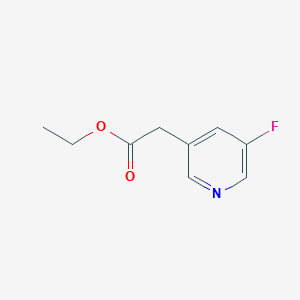 molecular formula C9H10FNO2 B1445072 2-(5-氟吡啶-3-基)乙酸乙酯 CAS No. 39891-14-0