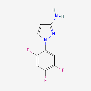 molecular formula C9H6F3N3 B1445083 1-(2,4,5-trifluorophenyl)-1H-pyrazol-3-amine CAS No. 1343463-44-4