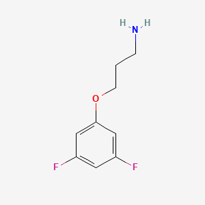 molecular formula C9H11F2NO B1445087 3-(3,5-Difluorophenoxy)propan-1-amine CAS No. 1310243-42-5