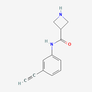 molecular formula C12H12N2O B1445094 N-(3-ethynylphenyl)azetidine-3-carboxamide CAS No. 1834051-70-5