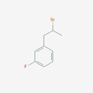 molecular formula C9H10BrF B1445099 Benzene, 1-(2-bromopropyl)-3-fluoro- CAS No. 1021927-57-0