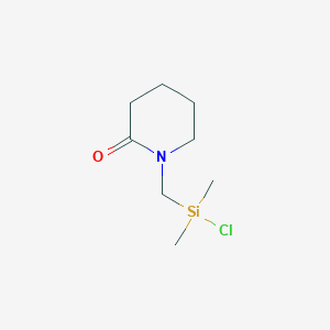 1-{[Chloro(dimethyl)silyl]methyl}piperidin-2-one