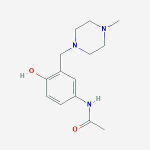 N-{4-Hydroxy-3-[(4-methylpiperazin-1-yl)methyl]phenyl}acetamide