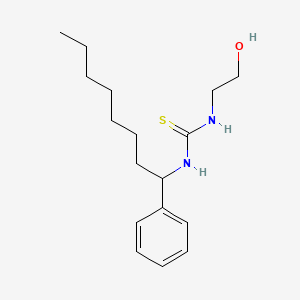 N-(2-Hydroxyethyl)-N'-(1-phenyloctyl)thiourea