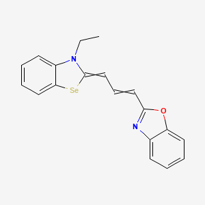 2-[3-(3-Ethyl-1,3-benzoselenazol-2(3H)-ylidene)prop-1-en-1-yl]-1,3-benzoxazole