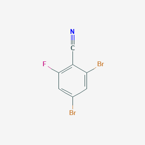 molecular formula C7H2Br2FN B1445107 2,4-Dibromo-6-fluorobenzonitrile CAS No. 1393585-66-4