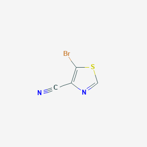 molecular formula C4HBrN2S B1445112 5-Bromothiazole-4-carbonitrile CAS No. 1257072-06-2