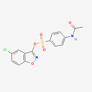 (5-Chloro-1,2-benzoxazol-3-yl) 4-acetamidobenzenesulfonate