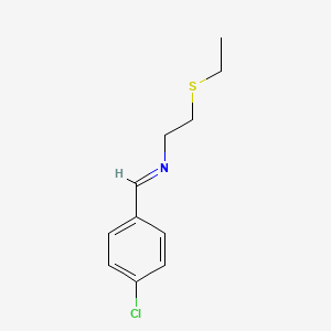 N-(2-(Ethylthio)ethyl)-p-chlorobenzylidenimine