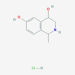 1-Methyl-1,2,3,4-tetrahydroisoquinoline-4,6-diol;hydrochloride