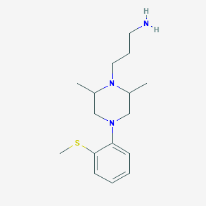 1-Methyl-4-(3-(N-methyl-N-(2-methylthiophenyl)amino)propyl)piperazine