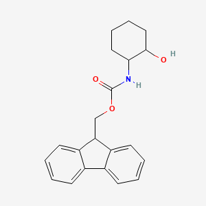 B1445128 9H-fluoren-9-ylmethyl N-(2-hydroxycyclohexyl)carbamate CAS No. 1342698-64-9