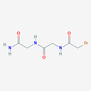 molecular formula C6H10BrN3O3 B14451303 N-(Bromoacetyl)glycylglycinamide CAS No. 77020-19-0