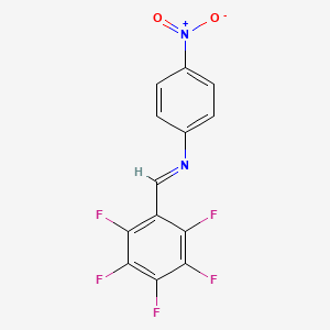 (E)-N-(4-Nitrophenyl)-1-(pentafluorophenyl)methanimine