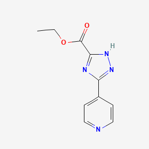 molecular formula C10H10N4O2 B1445133 3-(吡啶-4-基)-1H-1,2,4-三唑-5-羧酸乙酯 CAS No. 648430-88-0