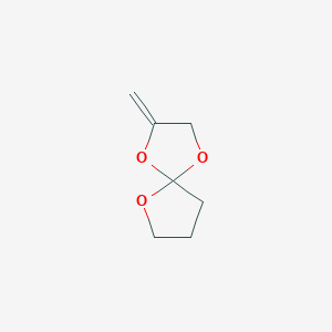 molecular formula C7H10O3 B14451353 2-Methylidene-1,4,6-trioxaspiro[4.4]nonane CAS No. 73784-47-1