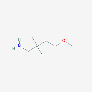 B1445136 4-Methoxy-2,2-dimethylbutan-1-amine CAS No. 1266895-35-5