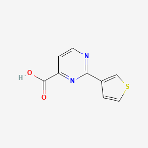B1445138 2-(Thiophen-3-yl)pyrimidine-4-carboxylic acid CAS No. 1343335-87-4