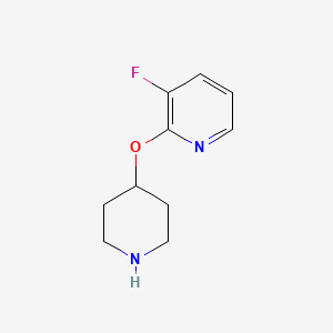 molecular formula C10H13FN2O B1445147 3-Fluoro-2-(piperidin-4-yloxy)pyridine CAS No. 1189578-05-9