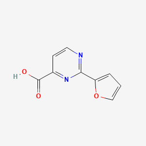 molecular formula C9H6N2O3 B1445148 2-(呋喃-2-基)嘧啶-4-甲酸 CAS No. 1339727-02-4