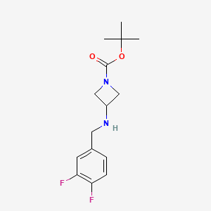 molecular formula C15H20F2N2O2 B1445153 tert-Butyl 3-((3,4-difluorobenzyl)amino)azetidine-1-carboxylate CAS No. 1492457-55-2