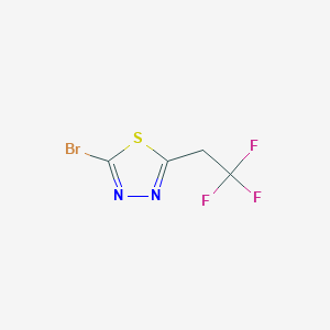 molecular formula C4H2BrF3N2S B1445154 2-Bromo-5-(2,2,2-trifluoroethyl)-1,3,4-thiadiazole CAS No. 1339415-01-8