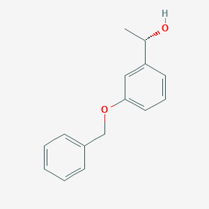 molecular formula C15H16O2 B1445155 (1S)-1-[3-(benzyloxy)phenyl]ethan-1-ol CAS No. 1280591-41-4