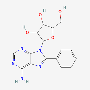 2-(6-Amino-8-phenyl-purin-9-yl)-5-(hydroxymethyl)oxolane-3,4-diol