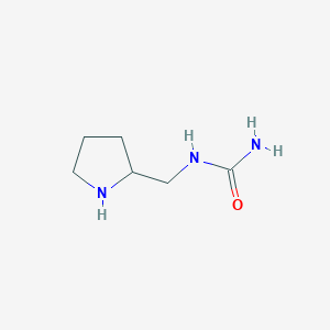 molecular formula C6H13N3O B1445157 (Pyrrolidin-2-ylmethyl)urea CAS No. 1249108-26-6