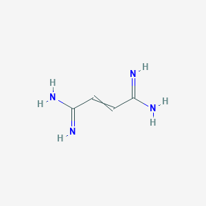 molecular formula C4H8N4 B14451570 But-2-enediimidamide CAS No. 76202-52-3