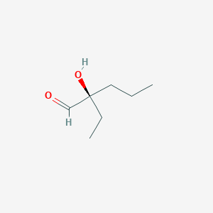 (2R)-2-Ethyl-2-hydroxypentanal