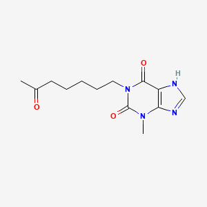 3-Methyl-1-(6-oxoheptyl)-3,7-dihydro-1H-purine-2,6-dione