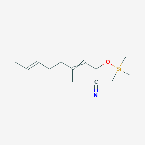 4,8-Dimethyl-2-[(trimethylsilyl)oxy]nona-3,7-dienenitrile