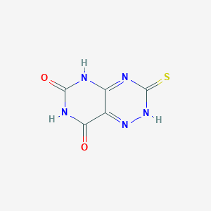 3-Sulfanylidene-3,5-dihydropyrimido[4,5-e][1,2,4]triazine-6,8(2H,7H)-dione