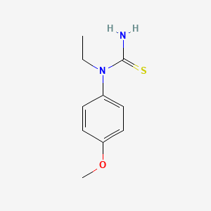 molecular formula C10H14N2OS B14451617 N-Ethyl-N-(4-methoxyphenyl)thiourea CAS No. 73901-44-7