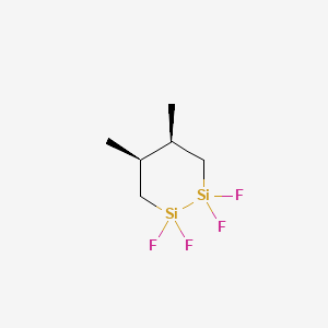 molecular formula C6H12F4Si2 B14451621 (4R,5S)-1,1,2,2-Tetrafluoro-4,5-dimethyl-1,2-disilinane CAS No. 78844-46-9