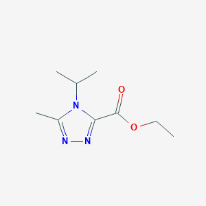 molecular formula C9H15N3O2 B1445165 ethyl 5-methyl-4-(propan-2-yl)-4H-1,2,4-triazole-3-carboxylate CAS No. 1343195-97-0