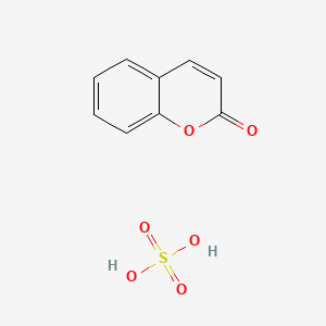 molecular formula C9H8O6S B14451656 1-Benzopyrylium, 2-hydroxy-, bisulfate salt CAS No. 77902-86-4