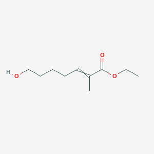 Ethyl 7-hydroxy-2-methylhept-2-enoate