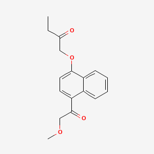 1'-Acetonaphthone, 2-methoxy-4'-(2-oxobutoxy)-