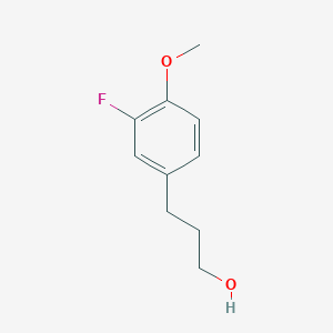 molecular formula C10H13FO2 B1445170 3-(3-Fluoro-4-methoxyphenyl)propan-1-ol CAS No. 848349-23-5