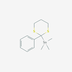 Trimethyl(2-phenyl-1,3-dithian-2-yl)stannane