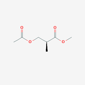 Propanoic acid, 3-(acetyloxy)-2-methyl-, methyl ester, (2S)-