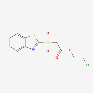 2-Chloroethyl (1,3-benzothiazole-2-sulfonyl)acetate