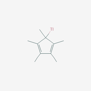 molecular formula C10H15Tl B14451760 (1,2,3,4,5-Pentamethylcyclopenta-2,4-dien-1-yl)-lambda~1~-thallane CAS No. 75296-97-8