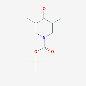 molecular formula C12H21NO3 B1445178 tert-Butyl 3,5-dimethyl-4-oxopiperidine-1-carboxylate CAS No. 475085-34-8