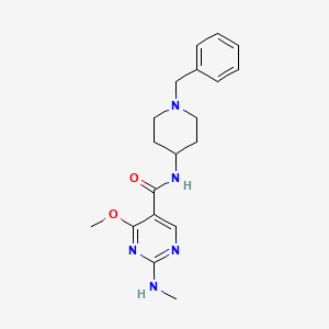 5-Pyrimidinecarboxamide, N-(1-benzyl-4-piperidyl)-4-methoxy-2-(methylamino)-