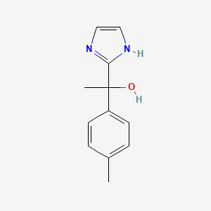 molecular formula C12H14N2O B1445179 1H-Imidazole-2-methanol, alpha-methyl-alpha-(4-methylphenyl)- CAS No. 944267-71-4