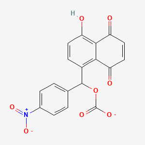 (4-Hydroxy-5,8-dioxo-5,8-dihydronaphthalen-1-yl)(4-nitrophenyl)methyl carbonate